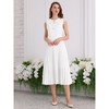 INSPIRE CHIC Women's Sleeveless Tie Neck Pleated Dress - 2 of 4
