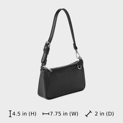 Сумки Wild Fable Convertible Buckle Strap Shoulder Bag - Wild Fable™ Black — фото 7