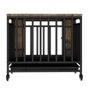 Okak Vintage Dog Crate with Iron Door and Tray, Dog Kennel with Storage Tabletop, Indoor Dog Cage for Medium and Small Dogs - 3 of 4
