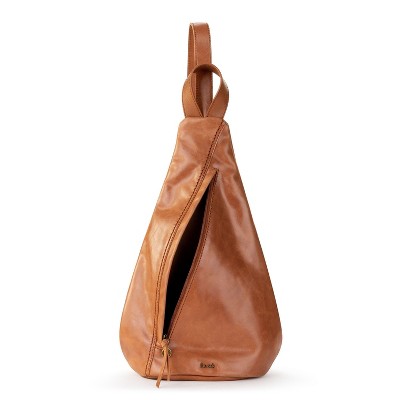 The Sak Geo Sling Backpack – Handgehäkelter Schulterrucksack Aus Leder Mit Veganem Futter