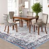 Washable Area Rugs, Vintage Printed Indoor Floor Carpet with Non-Slip Backing, Oriental Distressed Accent Rugs - 3 of 4