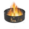 Blue Sky Outdoor Living 36" Round Fire Ring -  Black- .8mm - 3 of 4