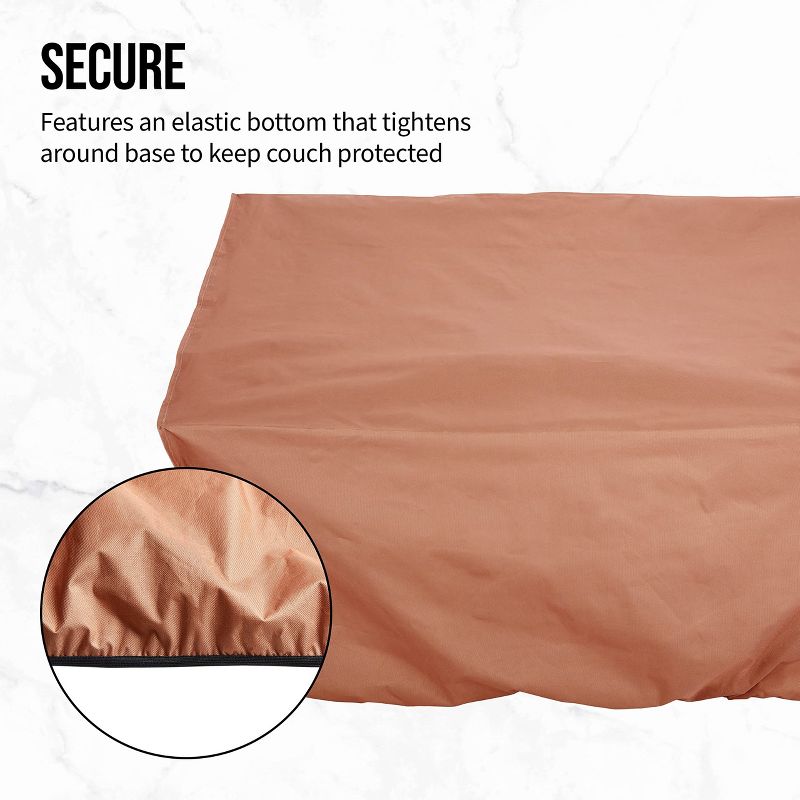 Hoan BBQ Loveseat Cover, Taupe, 4 of 6