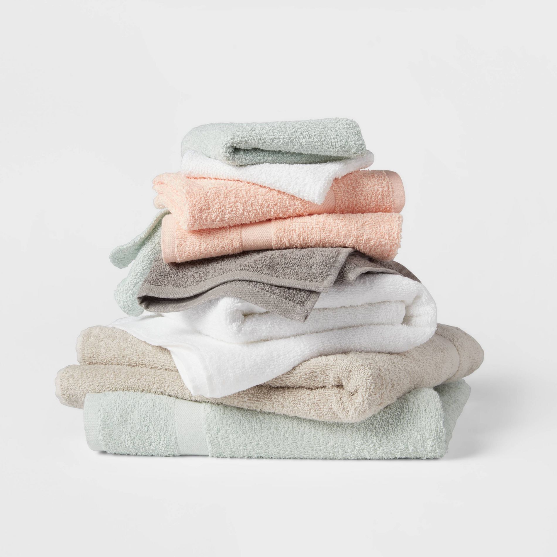 6pk Washcloth Set/Bath Towel - Room Essentials™