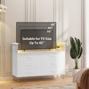 Whizmax 6 Drawer Dresser for Bedroom, 6 Drawers Dressers with 2-Tier Open Shelves, Modern Chest of Double Wide Drawers for Living Room, Entryway - 4 of 4