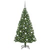 vidaXL Artificial Christmas Tree Green 70.9" PVC and Steel and Plastic - 3 of 4