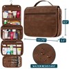 PAVILIA Hanging Toiletry Bag Women Men, Foldable Large Travel Cosmetic Organizer, Water Resistant Makeup Toiletries Essentials Kit - 2 of 4