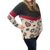 Women's Color Block Animal Top - honeyme - 3 of 3