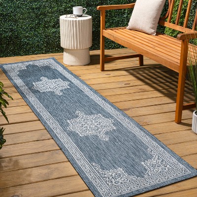JONATHAN Y Arden Vintage Casual Medallion Indoor/Outdoor Area Rug