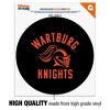 Wartburg College Knights Logo Automotive Car Window Locker Circle Bumper Sticker - 3 of 4