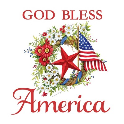Collections Etc God Bless America Patriotic Garage Door Magnet