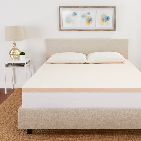 Antimicrobial California King Made in The USA Ayer Comfort 3 Inch Copper Memory Foam Mattress Topper