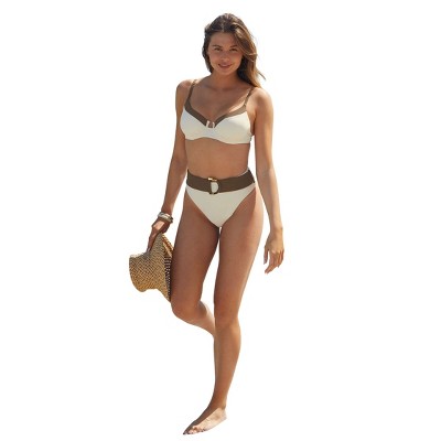VENUS Womens Colorblock Underwire Top  -  32G|34DDD|36DD, Pristine Chicory