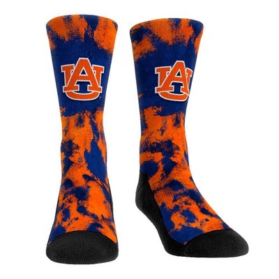 NCAA Auburn Tigers Paint Crew Socks - L/XL