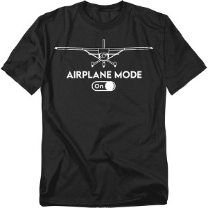 Men's Airplane Mode On Funny Pilot T-Shirt - 1 of 4