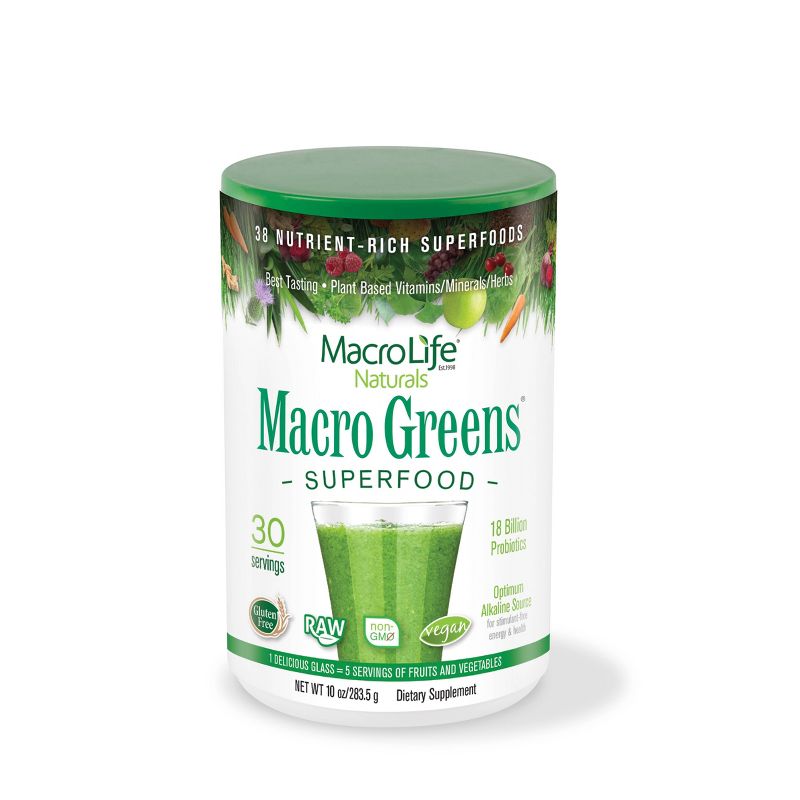 MacroLife Naturals Greens Complete Superfood - 10oz, 1 of 2