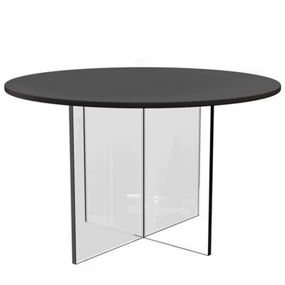 Leisuremod Valore Collection 28"-20"  Modern Acrylic Side Table with MDF Top