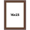 PosterPalooza | Traditional Brown Picture Frame - UV Acrylic, Foam Board Backing, Hanging Hardware - 2 of 4