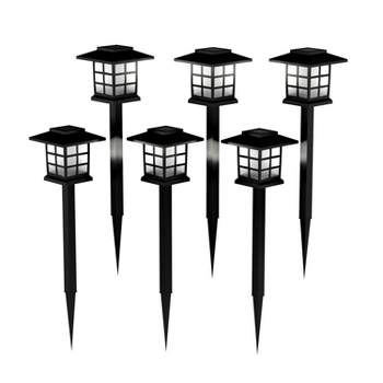 Nature Spring Solar Pathway Water-Resistant Coach Lights - 6 count