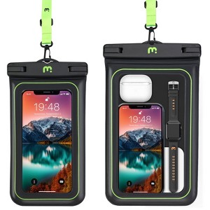 MyBat Pro Universal Floating Waterproof Phone Pouch-Fit for Phones 8'' and 9'' (2pcs) - Black - 1 of 4