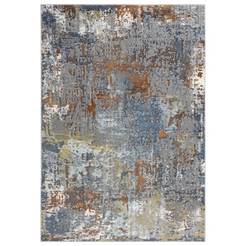 Home Dynamix Skyler Maurice Abstract Area Rug, Gray/Blue, 5'2x7'2