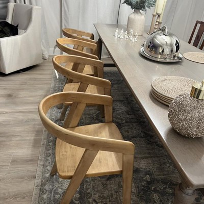 Lana curved back dining chair hot sale