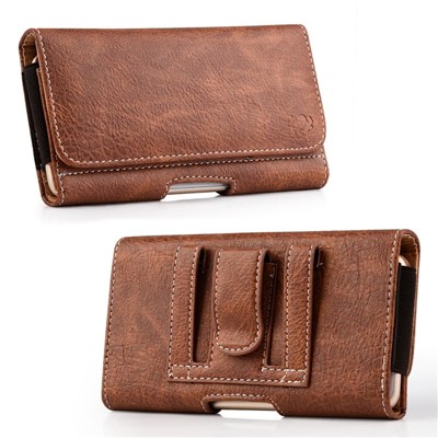 LUXMO Medium Horizontal Universal Pouch - Brown