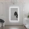 Keonjinn Smart LED Bathroom Vanity Wall Mirror, 3 Color Temperatures Dimmable, Frontlit & Backlit, Dimmable, Acrylic Edge, Anti Fog, Radar Sensor - 2 of 4