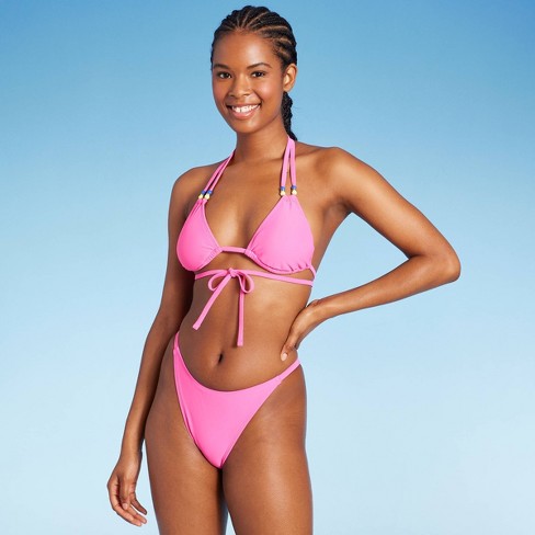 Women's Cross Next Multi-way Bikini Top - Wild Fable™ Pink 3x : Target