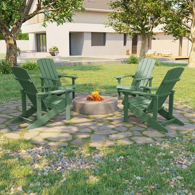 Sonkuki 4-Pack Recycled Plastic Wood Adirondack Chair