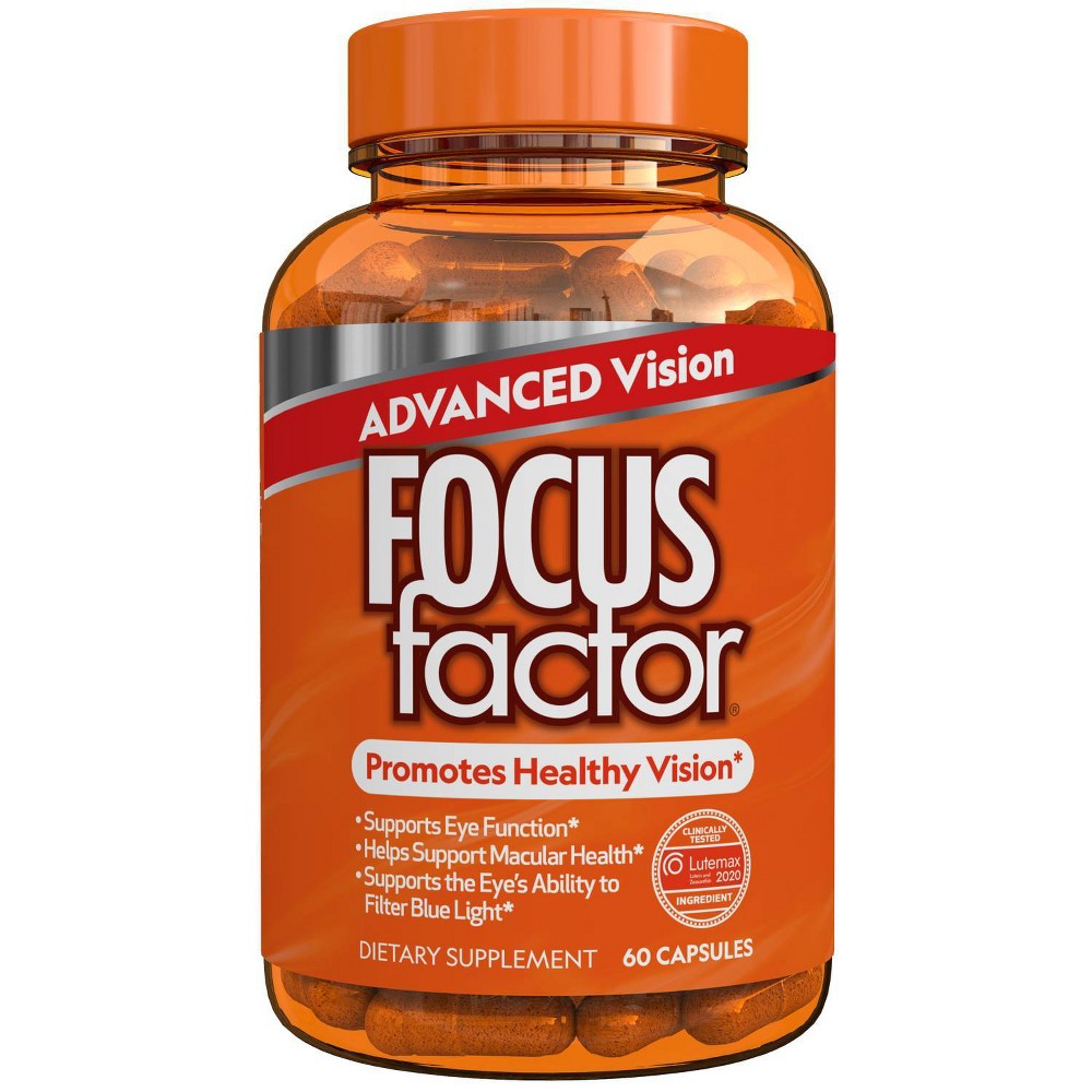 Photos - Vitamins & Minerals Focus Factor Advanced Vision Vitamin Supplements - 60ct