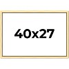 PosterPalooza | Simple Gold Picture Frame - UV Acrylic, Backing Board, Hanging Hardware Included - 2 of 4