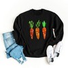 Simply Sage Market Women's Graphic Sweatshirt Sequins Carrots  - S - Midnight - 3 of 3