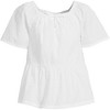 Lands' End Kids Flutter Sleeve Tiered Peasant Top - 3 of 3