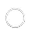 GILDED 925 Sterling Silver & 14KT Gold Plated Anniversary Bands in 1/4 - 1/2 ctw Lab Grown Diamond, Wedding, Eternity Stackable Rings, Size 7 - 3 of 4