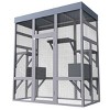 62.6" Large Wooden Outdoor Cat House with Waterproof Roof, Catio Enclosure with 6 Platforms and 2 Resting Boxes for Patio–The Pop Home - 3 of 4