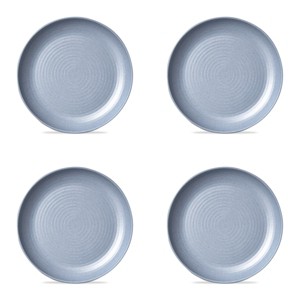 TAG Light Blue Brooklyn Melamine Brooklyn Melamine Plastic Dinning Salad Plate Dishwasher Safe Indoor/Outdoor 9x9 inch Salad Plate Set 4 - 1 of 3