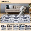 Washable Runner Rug, Vintage Printed Hallway Carpet, Non-Slip Low Pile Soft Oriental Accent Rug for Kitchen, Entryway, Laundry, - 3 of 4