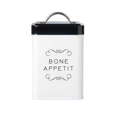 Amici Pet Sparky Metal Canister, Bone Appetit, 36oz