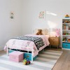 FurnitureR Twin Size Metal Bed Frame with Headboard and Footboard – Under Foundation Storage, No Box Spring Needed, Easy Assembly, White - 4 of 4