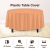 Crown Display Disposable Plastic Tablecloth 84 Inch Round- 6 Pack - 4 of 4