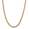 Black Bow Jewelry Men's 5mm, 14k Yellow Gold D/C Hollow Wheat Chain Necklace - 3 of 4