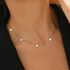 Colorful Beaded Necklace - Freshwater Pearl & Evil Eye Pendant, Stainless Steel 18K Gold Plated Y2K Trendy Jewelry for Women & Teen Girls - 4 of 4