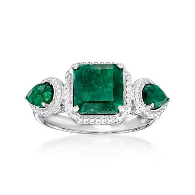 Ross-Simons 2.50 ct. t.w. Emerald Ring in Sterling Silver