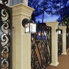 WELLFOR Outdoor Wall Sconce Lights Garage Lighting with Clear Glass Black - 3 of 4