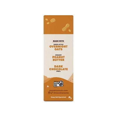Mooski Overnight Oat Bites Peanut Butter - 3.6oz/6ct