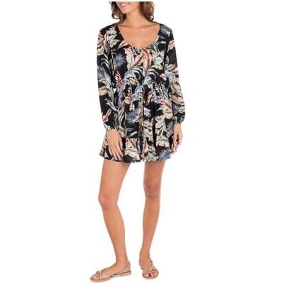 Hurley Womens Wispy Leaves Mini Dress