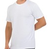 Premium T-Shirts for Men Rayon Made from Bamboo Crewneck Undershirt Tees Moisture Wicking 1 Pack - 4 of 4