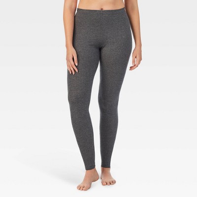 Warm Essentials By Cuddl Duds Women's Everyday Comfort High-waist Thermal  Leggings - Black L : Target