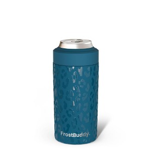 FrostBuddy Universal Buddy Insulated Can Cooler | Fits 12oz Cans, Slim Cans & Bottles | Stainless Steel Drink Holder - 1 of 4
